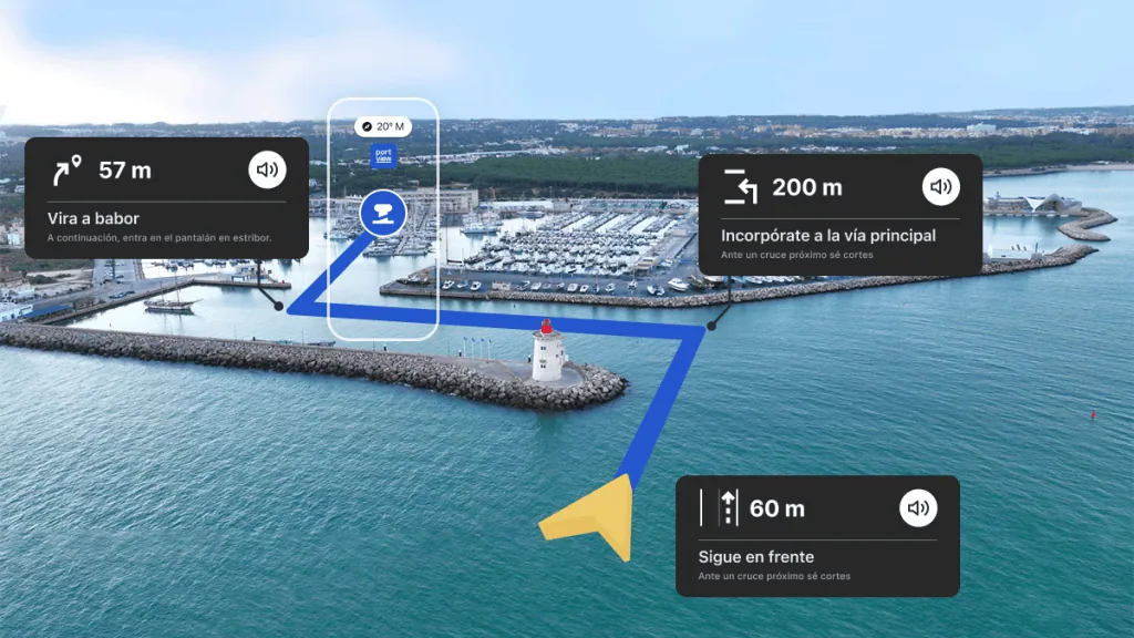 Simulación del guiado al amarre en Puerto Sherry